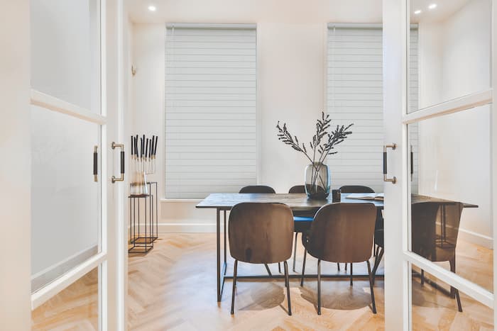 Norman Ultimate Faux Wood Blinds Dining Room (2)