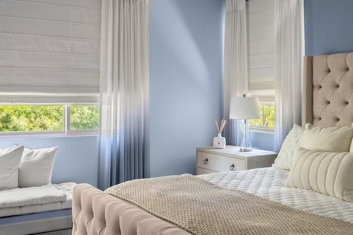 Vadain Drapery Vadain Roman Shades Vadain Pillow Master Bedroom (2)