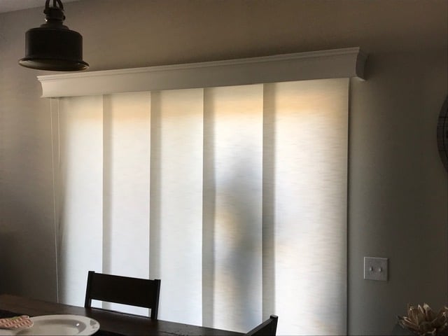 Sliding panel track