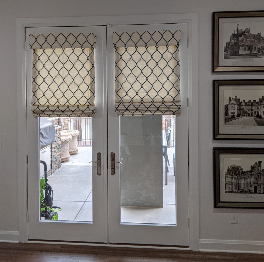 The French Door Roman Shades 