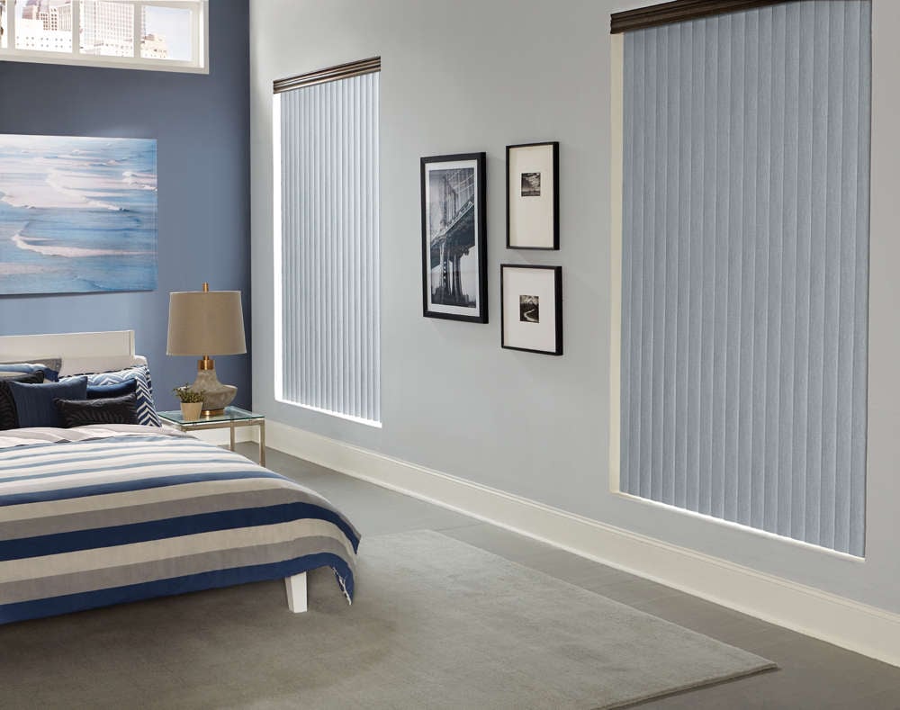 Vertical Blinds in Bedroom