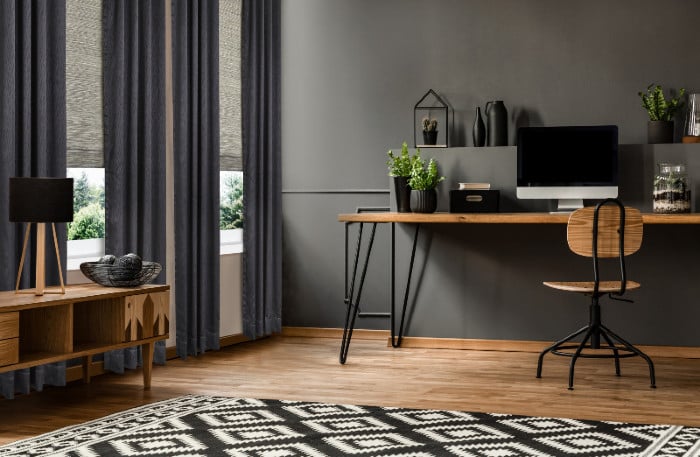 Woven Wood Shades Drapery Panels