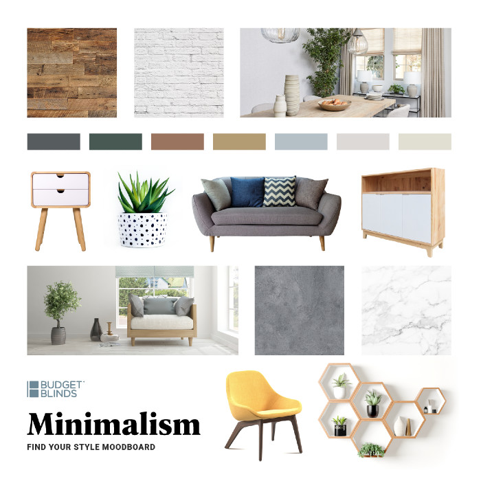 Minimalist Mood board | Budget Blinds