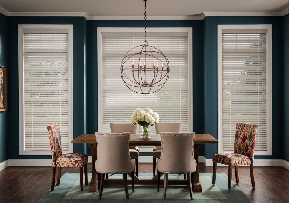 Wood Blinds Dining Room Enlightened Style
