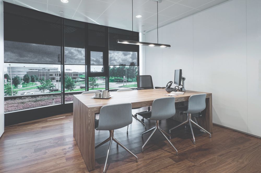 Solar Shades in Office