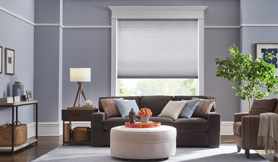 living room cellular shades