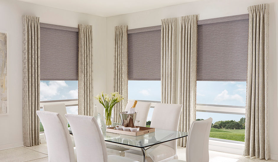 dining room window shades