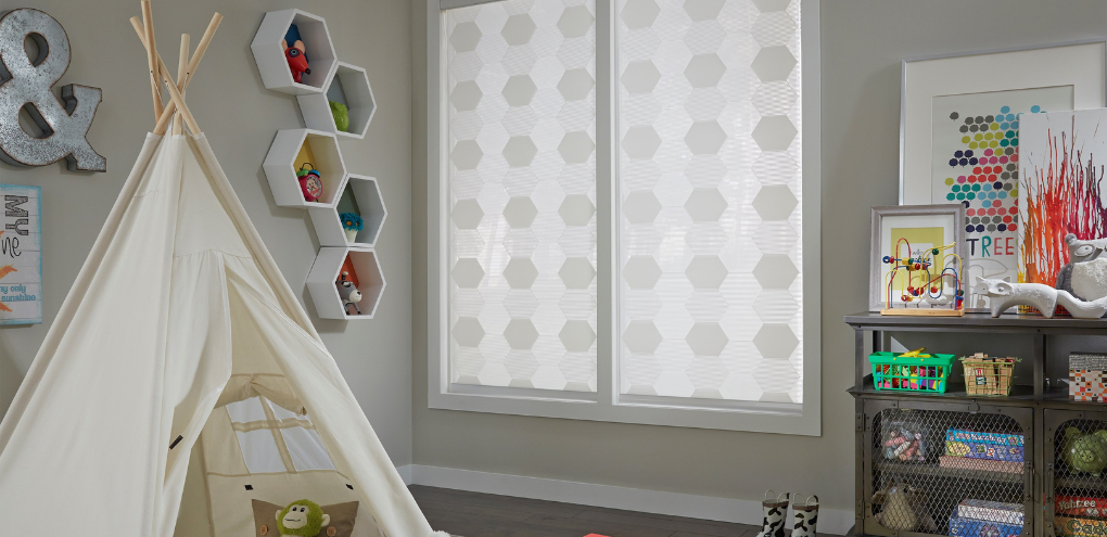 1 Pop-Up  Desktop  Child-Safe Roller Shades Play Room