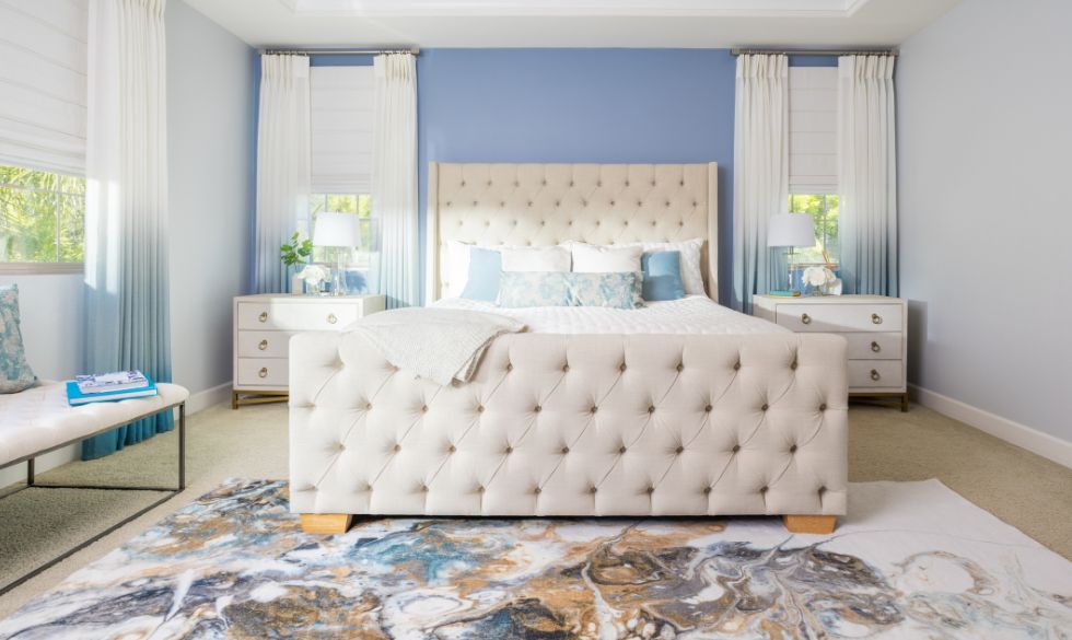 Gallery Featured Image Roman Shades & Drapery Bedroom